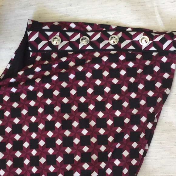 WHBM Batwing Dress Purple/Black design size S - Picture 3 of 5